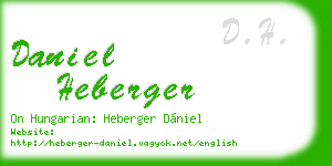 daniel heberger business card